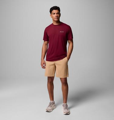 Men's Zero Rules Light Technical T-Shirt, Color: Rich Wine, image 2