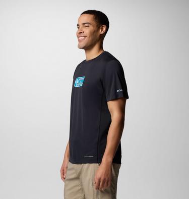 Men's Zero Rules Light Graphic Technical T-Shirt, Color: Black, Actively Cooled, image 3