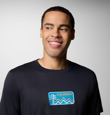 Men's Zero Rules Light Graphic Technical T-Shirt, Color: Black, Actively Cooled, image 4