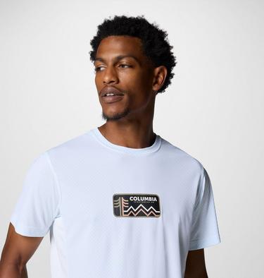 Men's Zero Rules Light Graphic Technical T-Shirt, Color: White, Actively Cooled, image 4