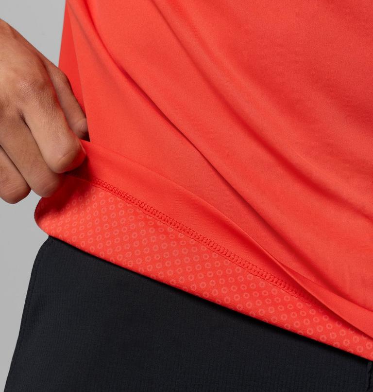 Men's Zero Rules Light Graphic Technical T-Shirt, Color: Super Sonic, Scripted Peaks, image 6