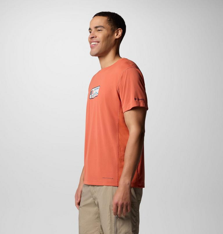 Camiseta técnica con estampado Zero Rules Light para hombre, Color: Tuscan, Actively Cooled, image 3