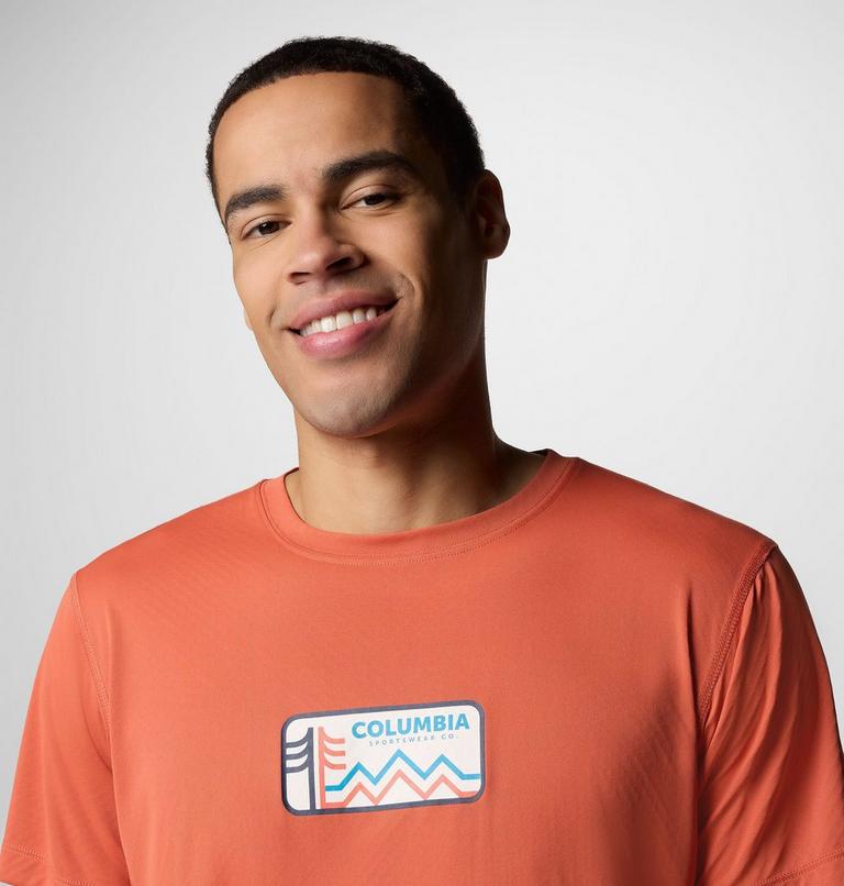 Camiseta técnica con estampado Zero Rules Light para hombre, Color: Tuscan, Actively Cooled, image 4