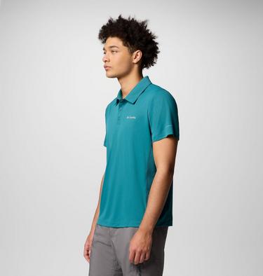 Men's Zero Rules Light Technical Polo, Color: River Blue, image 7