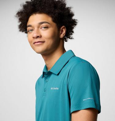 Men's Zero Rules Light Technical Polo, Color: River Blue, image 8