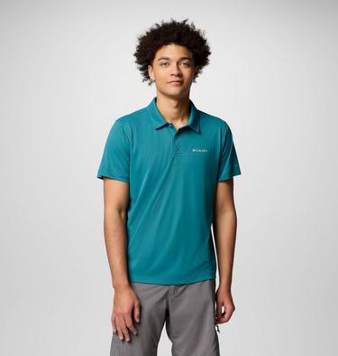 Men's Zero Rules Light Technical Polo, Color: River Blue, image 3
