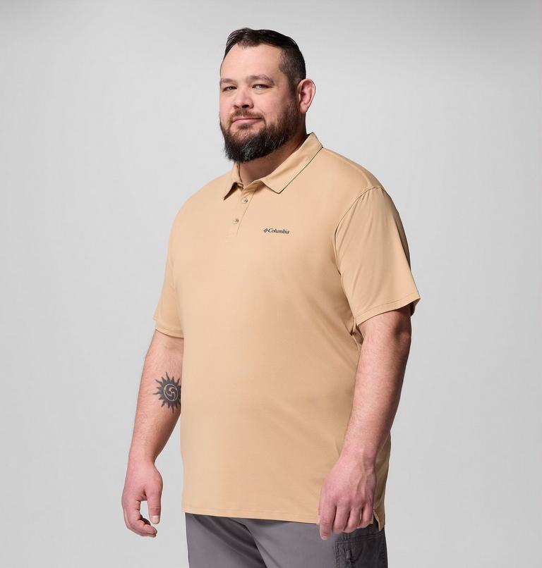 Men's Tech Trail Utility Polo - Extended Size, Color: Canoe, image 4