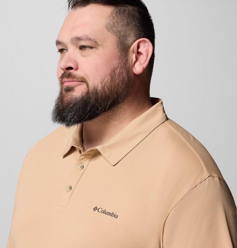 Men's Tech Trail Utility Polo - Extended Size, Color: Canoe, image 5