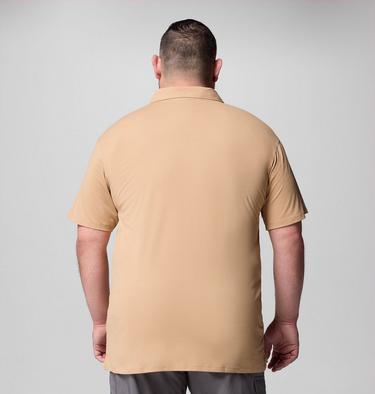 Men's Tech Trail Utility Polo - Extended Size, Color: Canoe, image 7