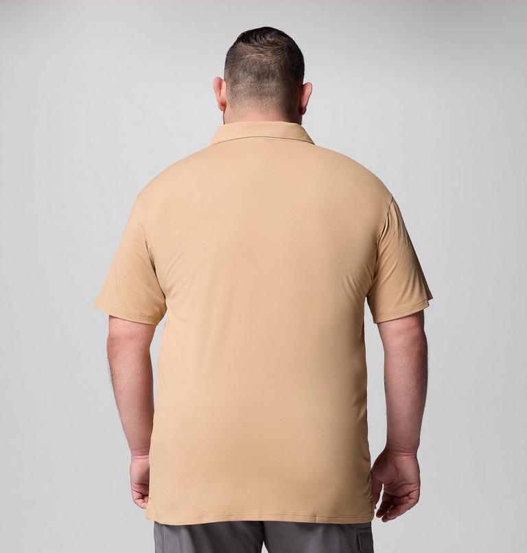 Men's Tech Trail Utility Polo - Extended Size, Color: Canoe, image 3
