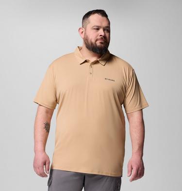 Men's Tech Trail Utility Polo - Extended Size, Color: Canoe, image 5