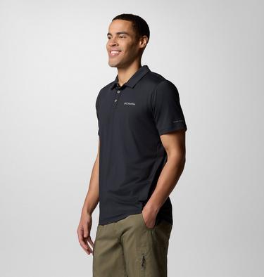 Men's Tech Trail Utility Polo, Color: Black, image 8