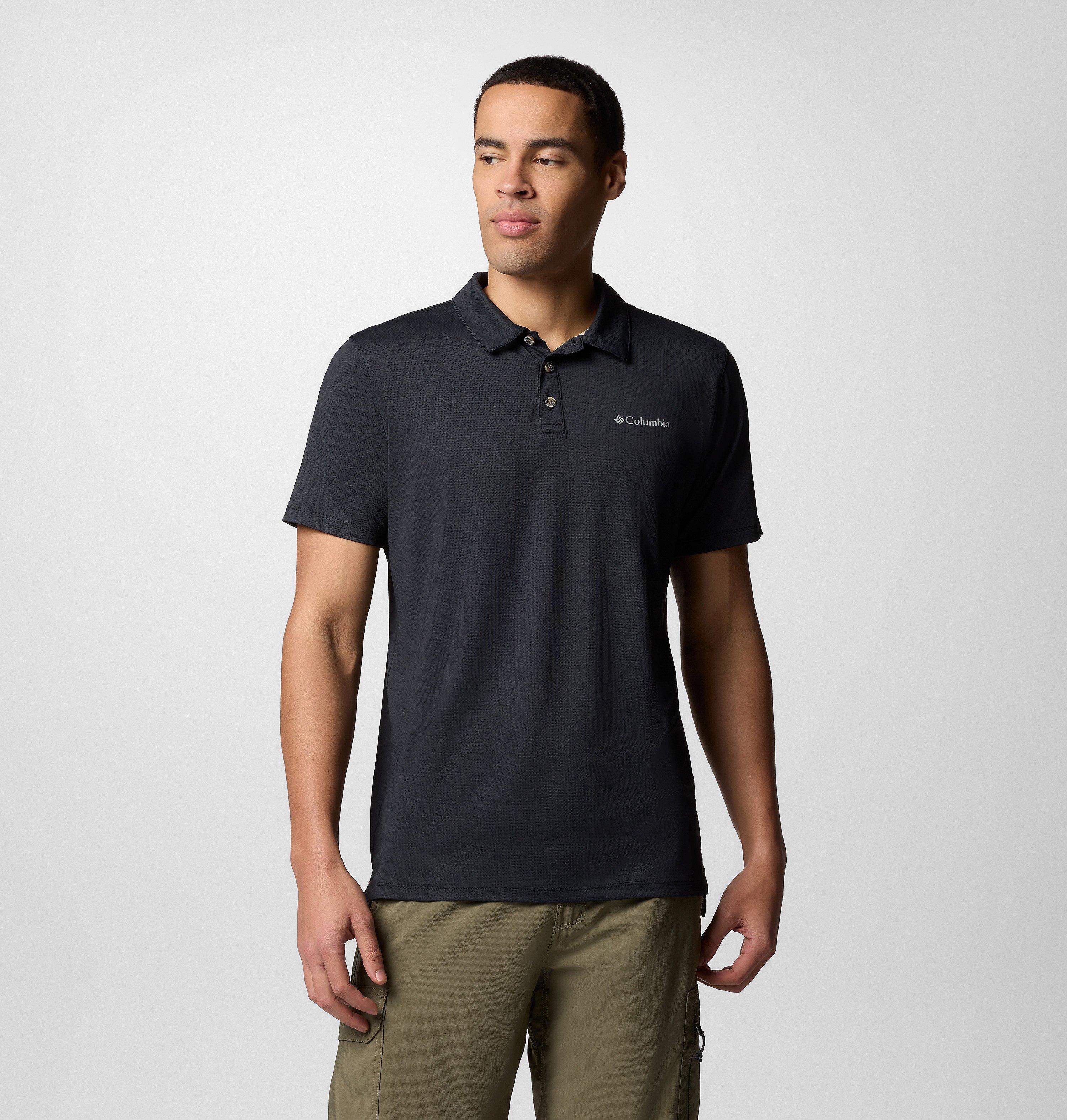 Columbia Sportswear Men's Black Columbia - Tech Trail™ Utility Polo - Medium