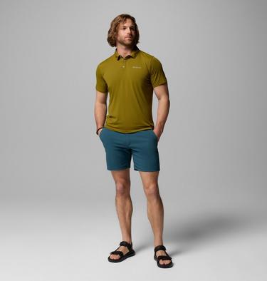 Men's Tech Trail Utility Polo, Color: Mossy Green, image 4