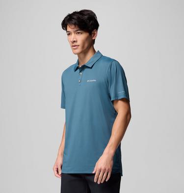 Men's Tech Trail Utility Polo, Color: Everblue, image 4
