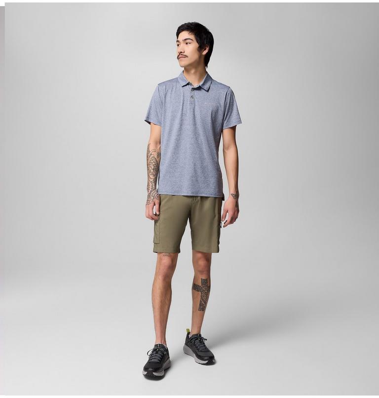 Tech Trail Utility Polo, Color: Collegiate Navy Heather, image 2