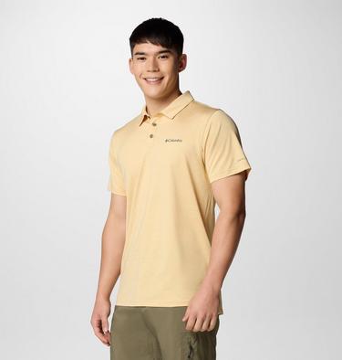 Men's Tech Trail Utility Polo, Color: Sand Dune Heather, image 16