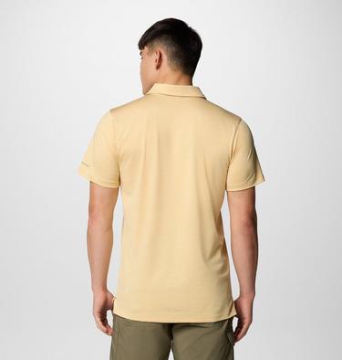 Men's Tech Trail Utility Polo, Color: Sand Dune Heather, image 15
