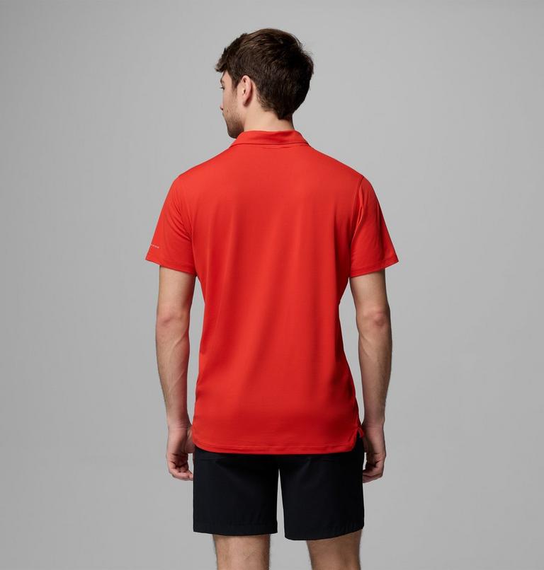 Men's Tech Trail Utility Polo, Color: Super Sonic, image 3