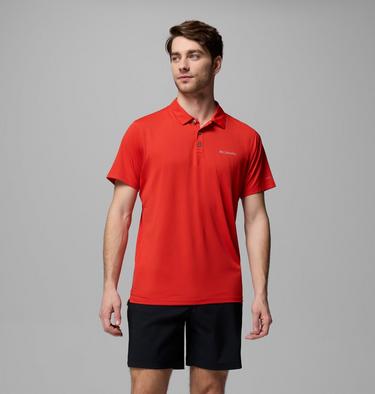 Men's Tech Trail Utility Polo, Color: Super Sonic, image 1