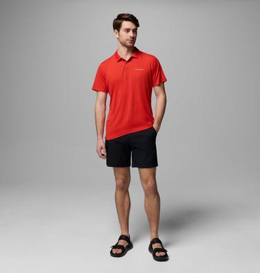 Men's Tech Trail Utility Polo, Color: Super Sonic, image 2