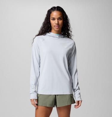 Women's PFG Wild Cast Sun Hoodie, Color: Cirrus Grey, image 1