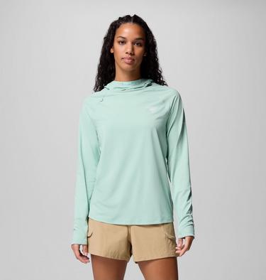 Women's PFG Wild Cast Sun Hoodie, Color: Misty Jade, image 3
