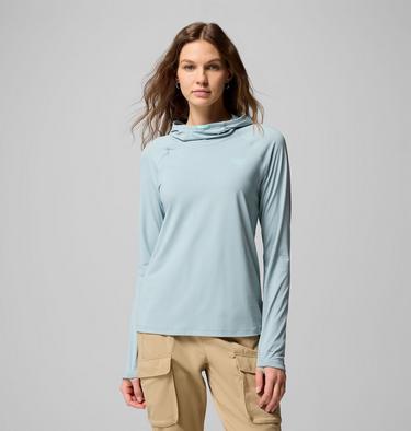 Women's PFG Wild Cast Sun Hoodie, Color: Crushed Blue, image 5