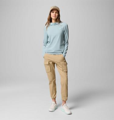 Women's PFG Wild Cast Sun Hoodie, Color: Crushed Blue, image 6