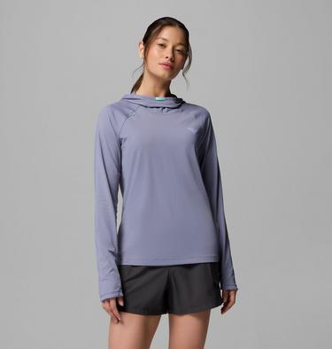 Women's PFG Wild Cast Sun Hoodie, Color: New Moon, image 3