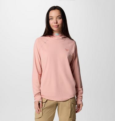 Women's PFG Wild Cast Sun Hoodie, Color: Faux Pink, image 3