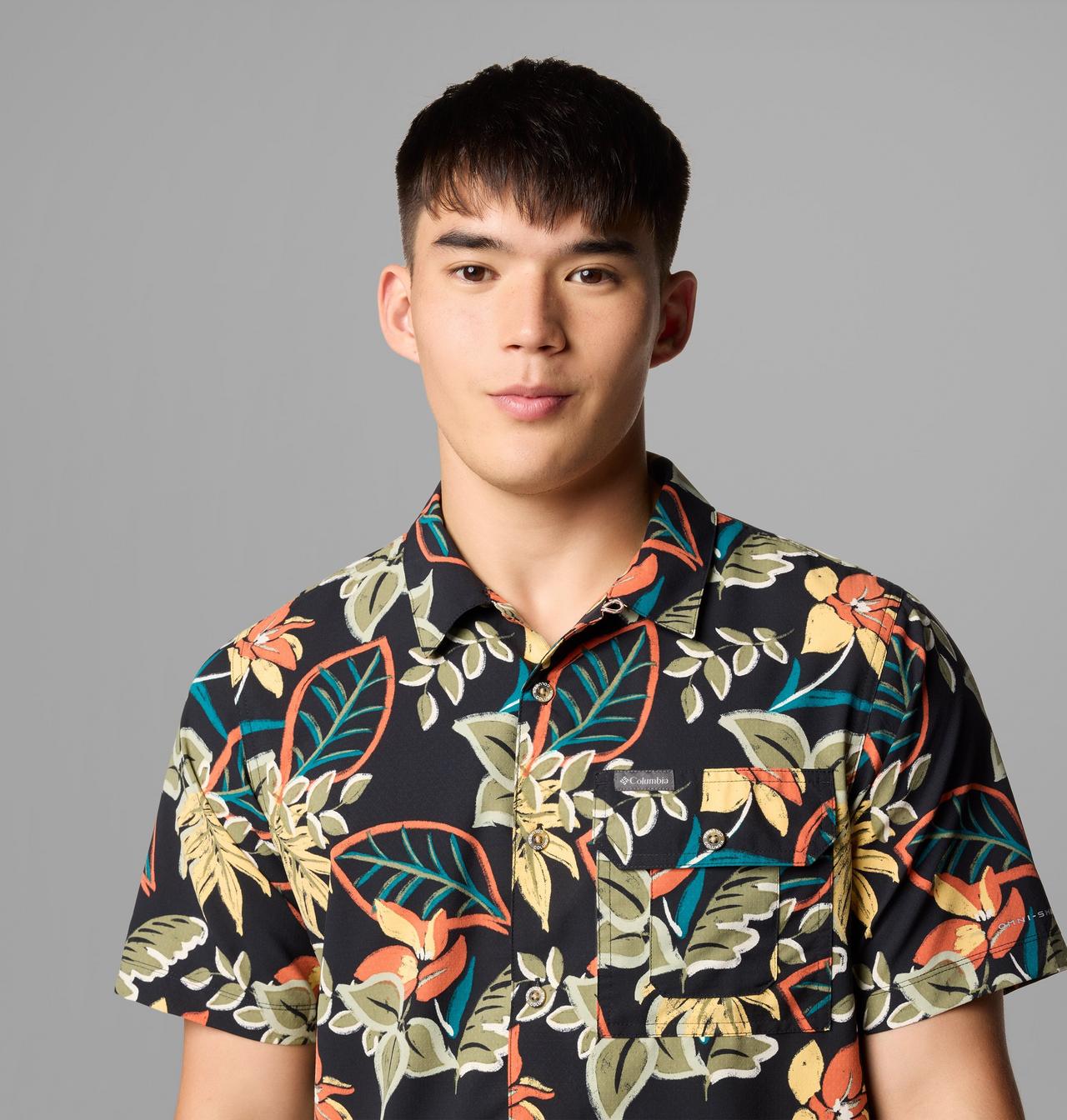 Men's Tech Trail™ Utility Printed Woven Short Sleeve Shirt | 010 | XXL 5