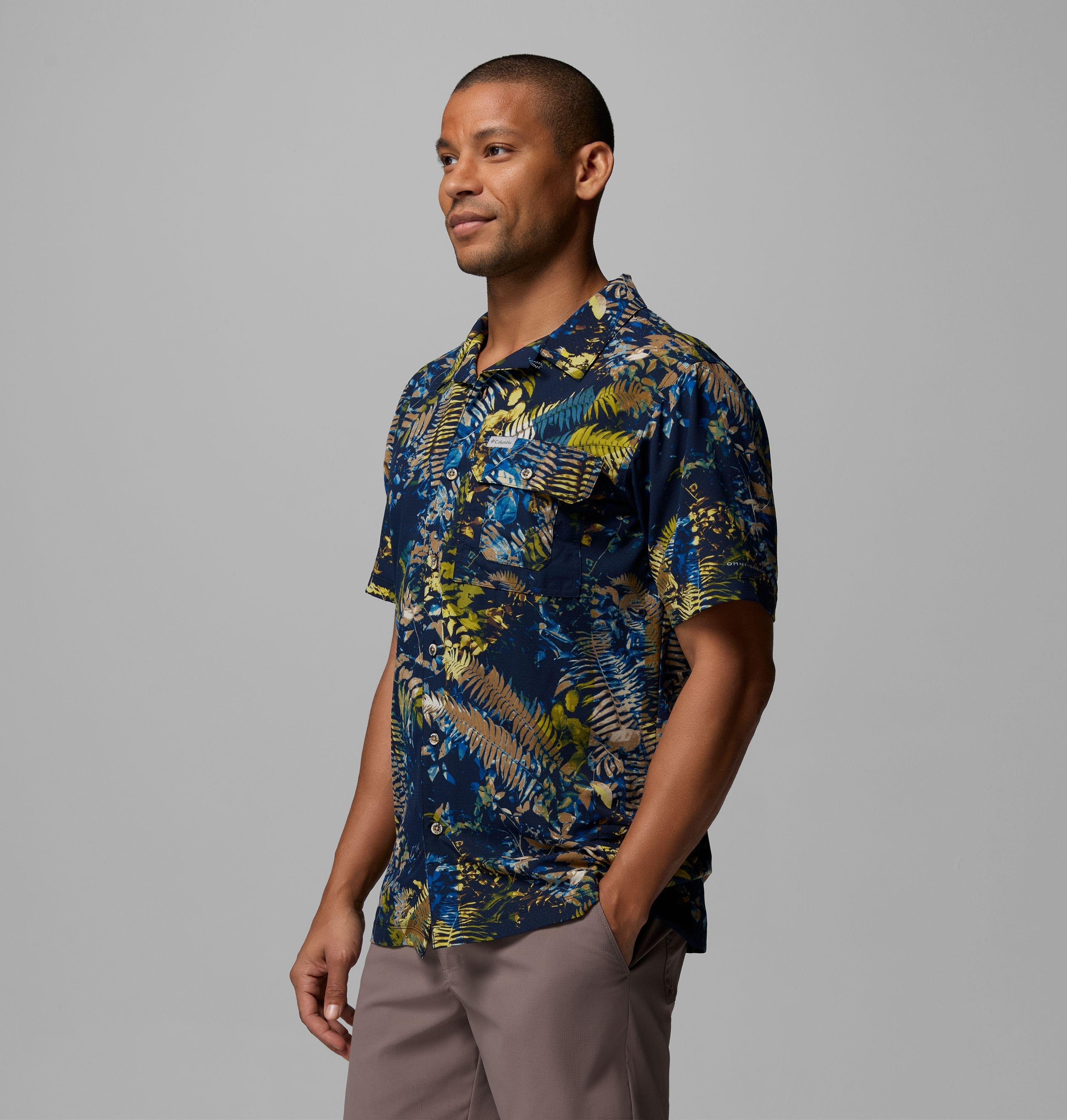 Homme Chemise tissée utilitaire à manches courtes imprimée Tech Trail 4