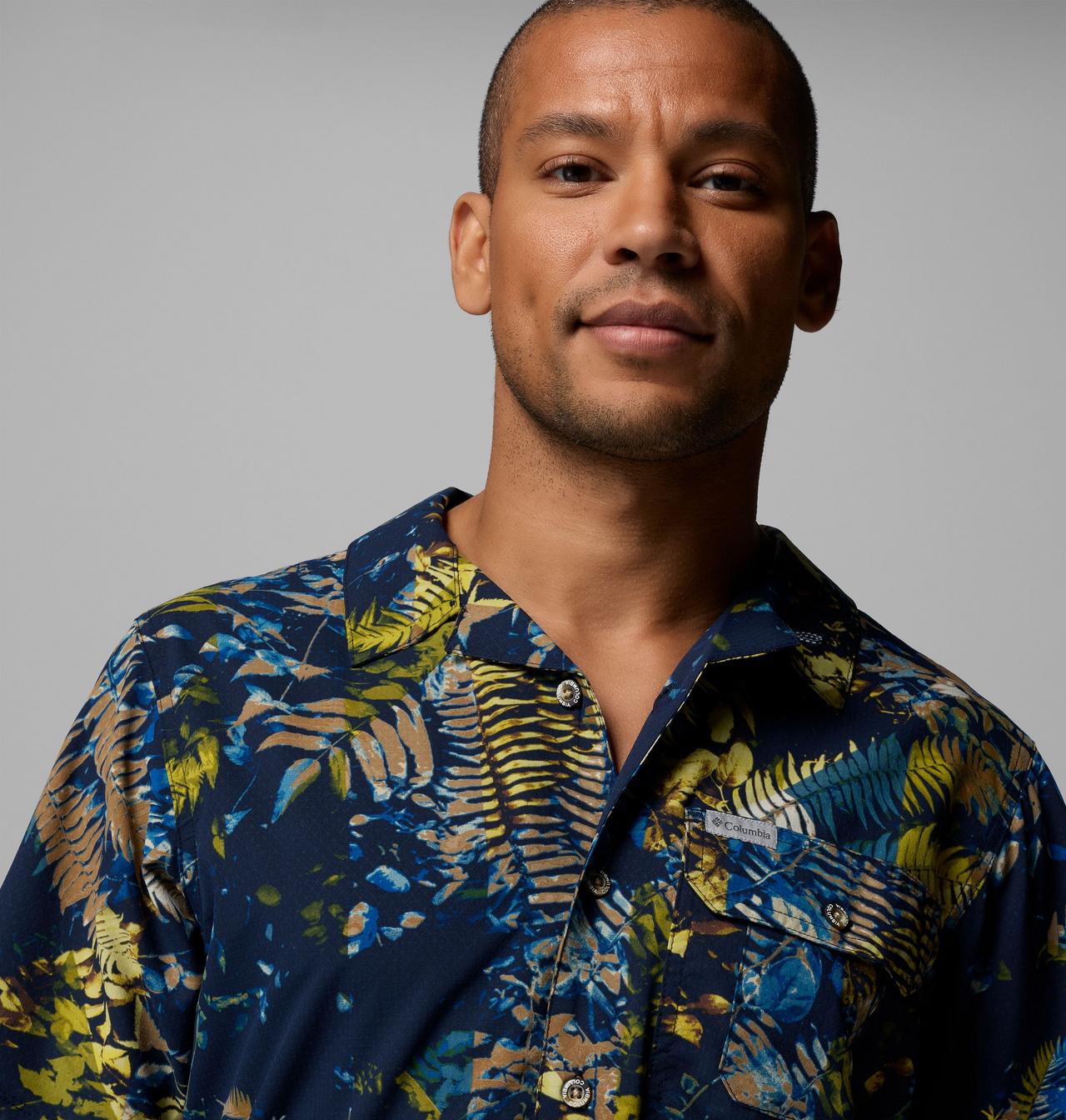 Men's Tech Trail™ Utility Printed Woven Short Sleeve Shirt | 433 | XL 5