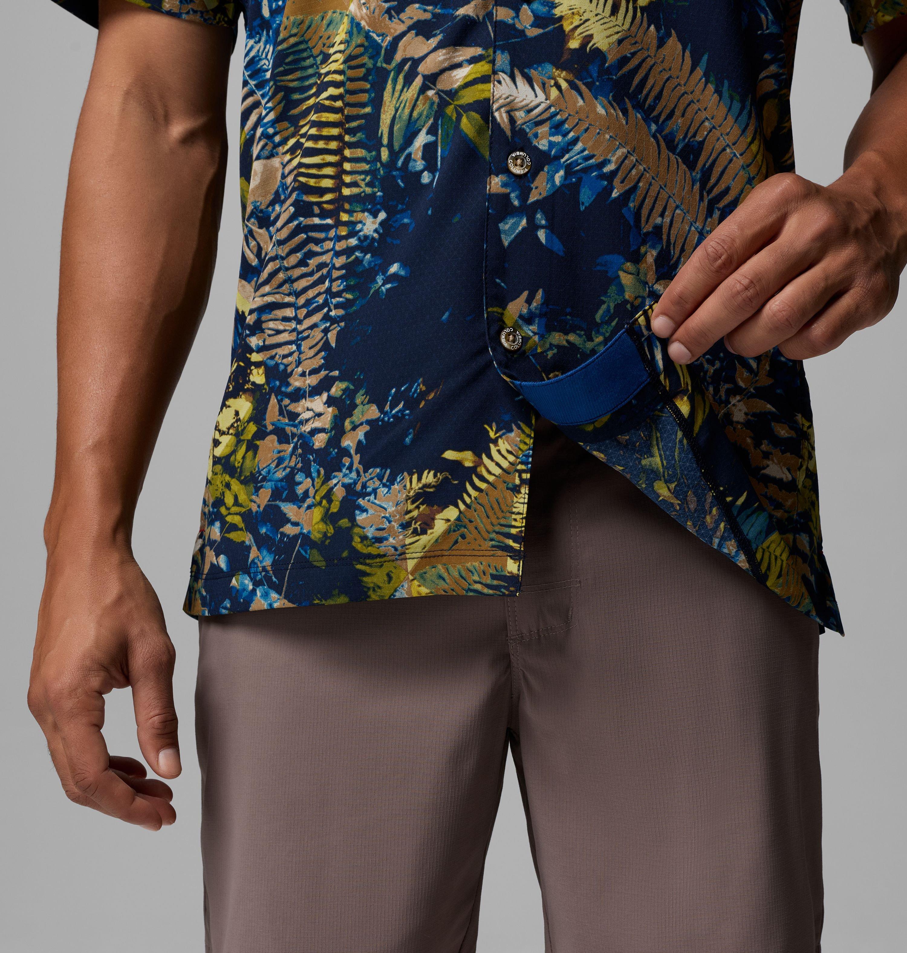Homme Chemise tissée utilitaire à manches courtes imprimée Tech Trail 6