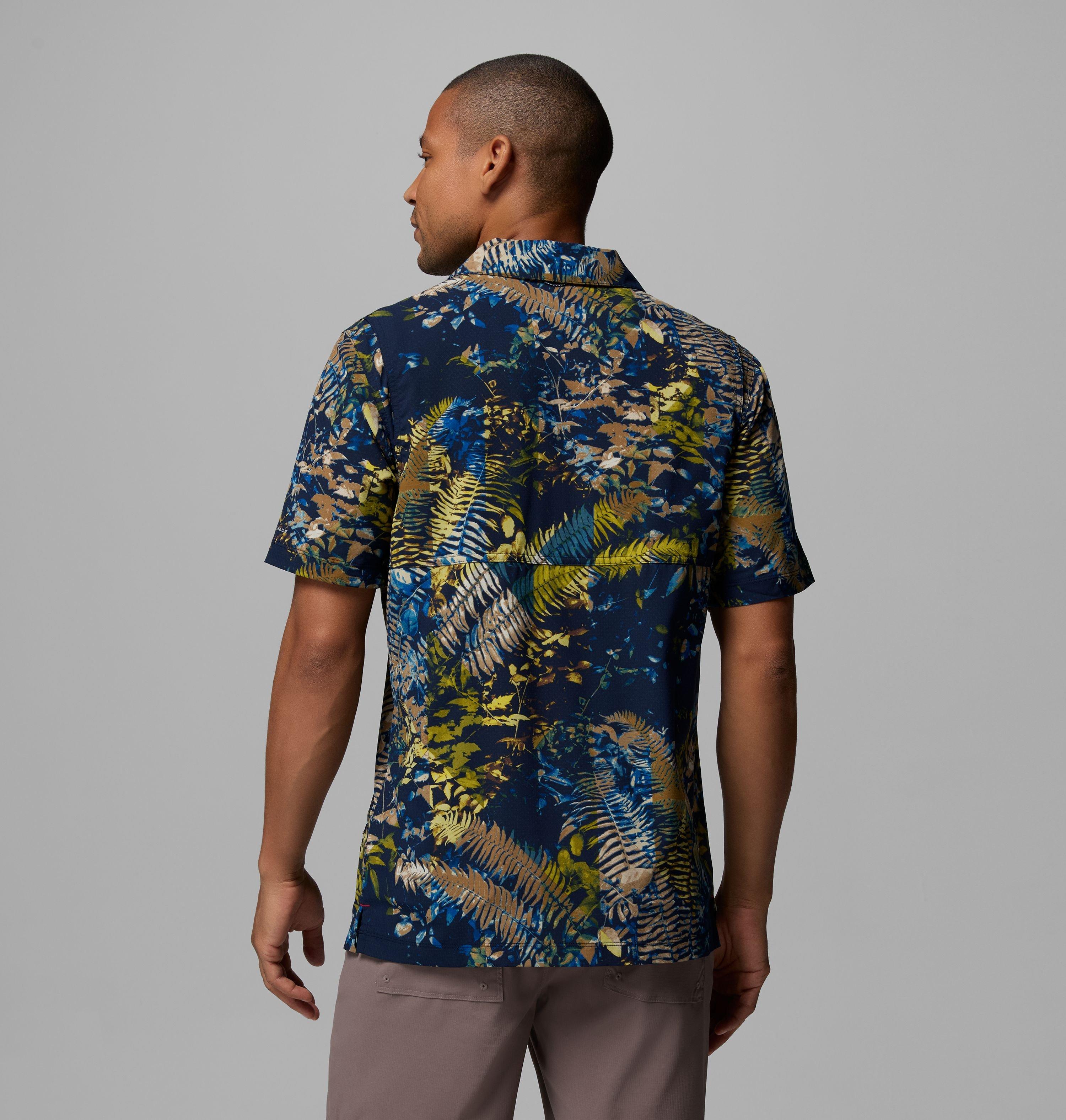 Homme Chemise tissée utilitaire à manches courtes imprimée Tech Trail 3