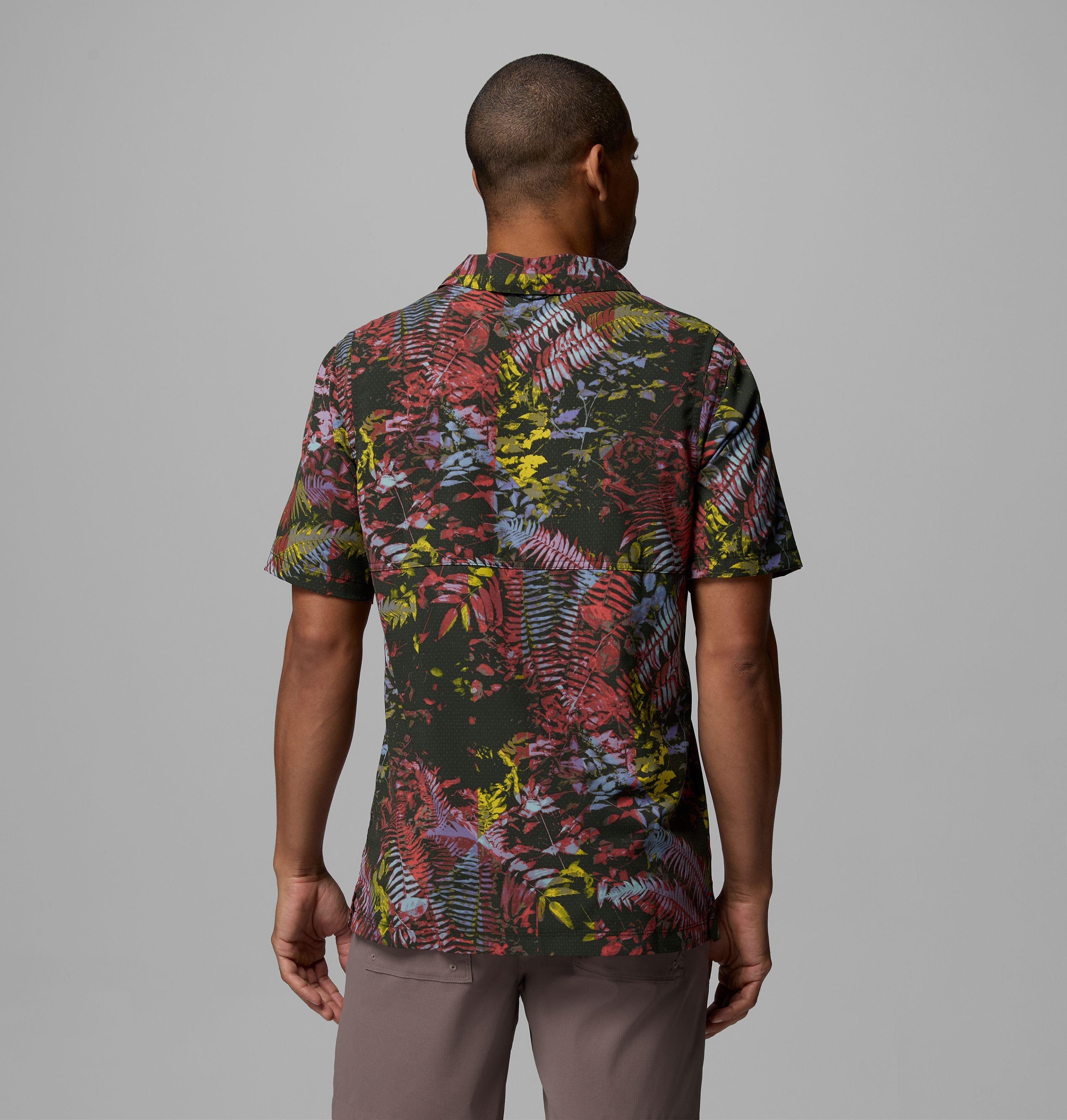 Men's Tech Trail Utility Printed Woven Short Sleeve Shirt 3