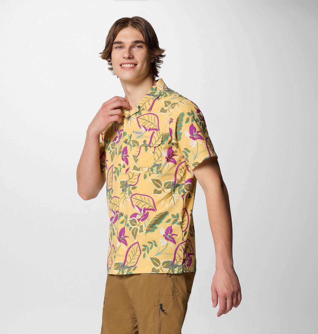 Men's Tech Trail™ Utility Printed Woven Short Sleeve Shirt | 715 | S 4
