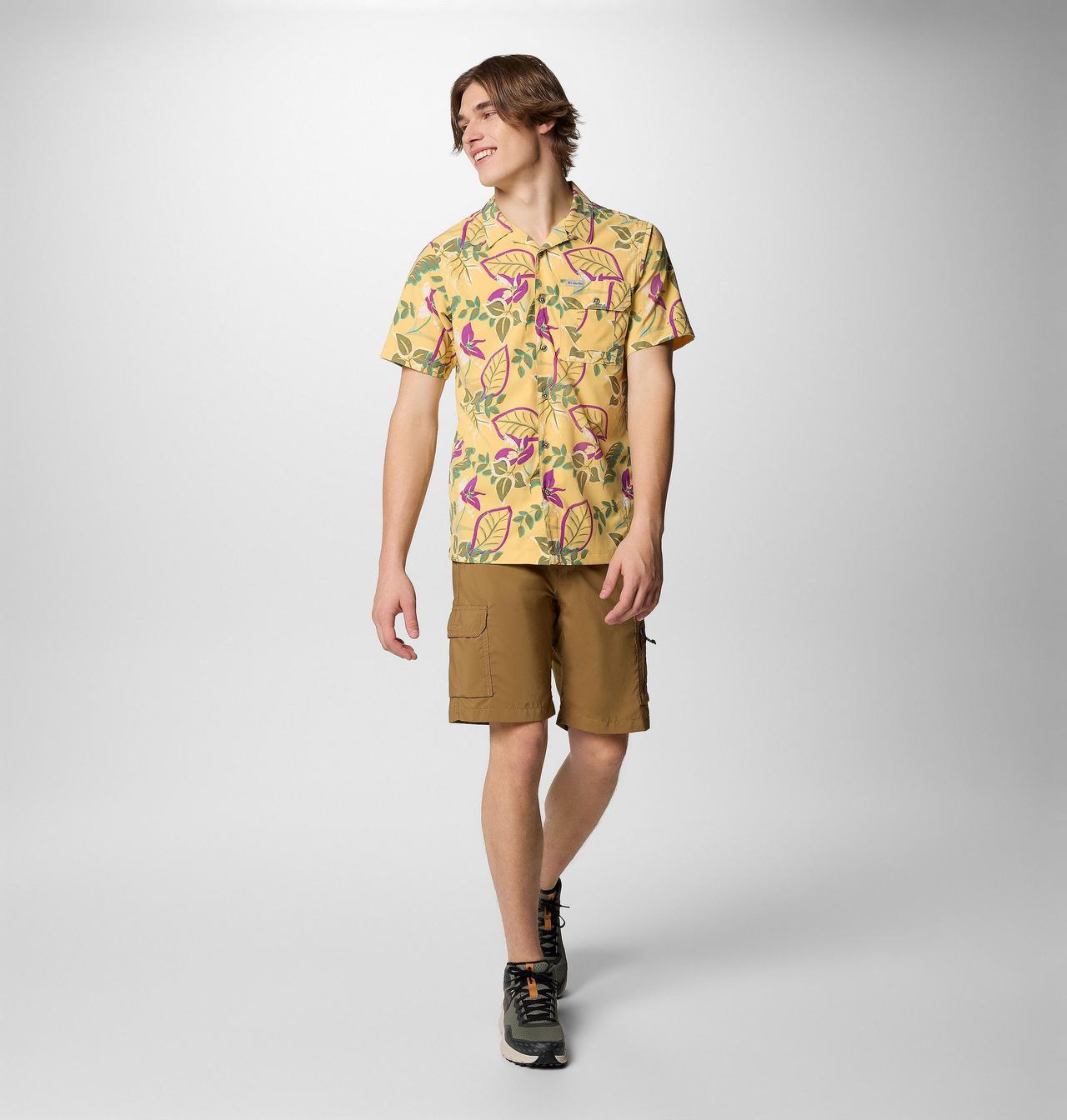 Men's Tech Trail™ Utility Printed Woven Short Sleeve Shirt | 715 | S 2
