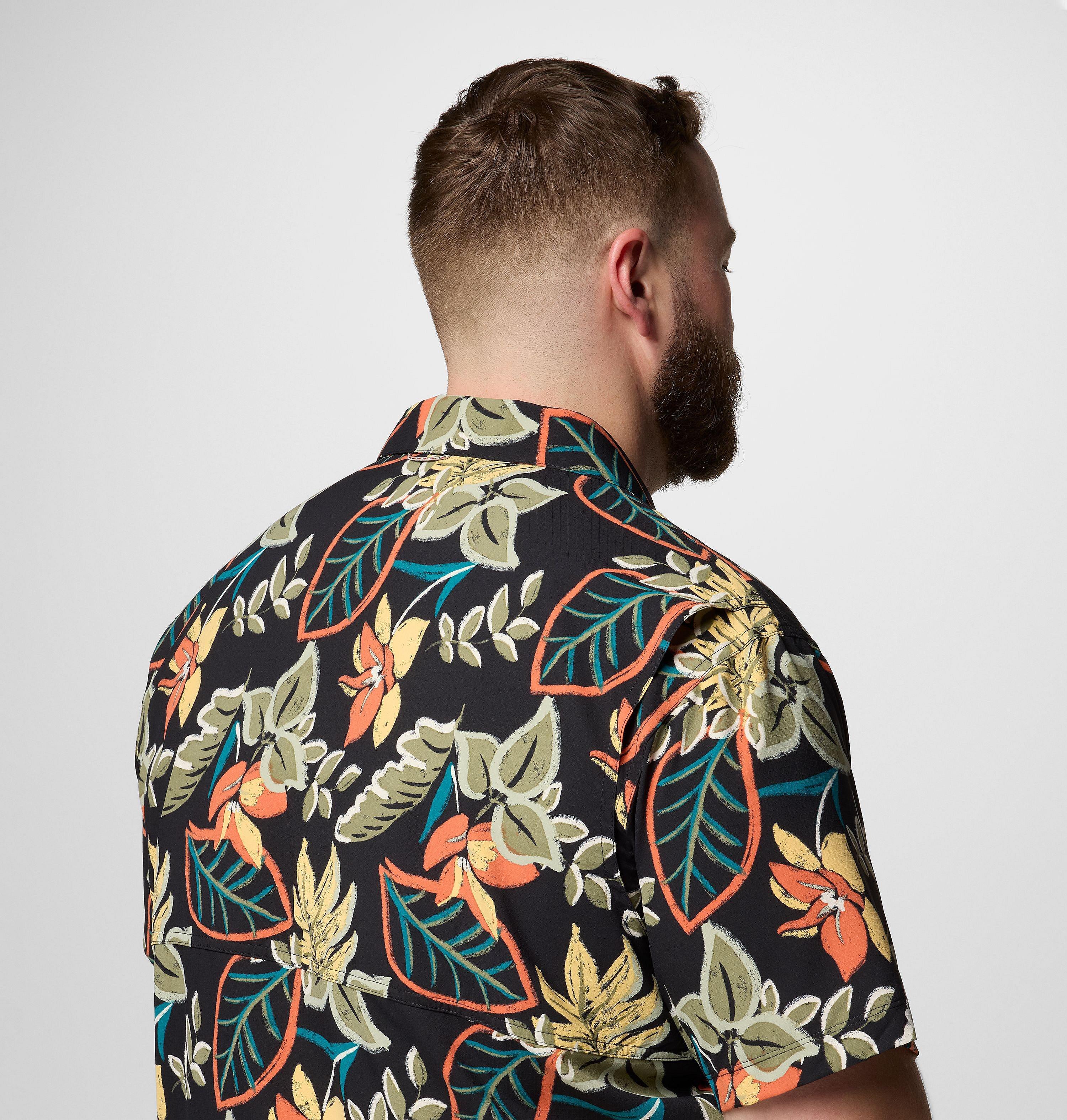 Men's Tech Trail Utility Printed Woven Short Sleeve Shirt - Big 6