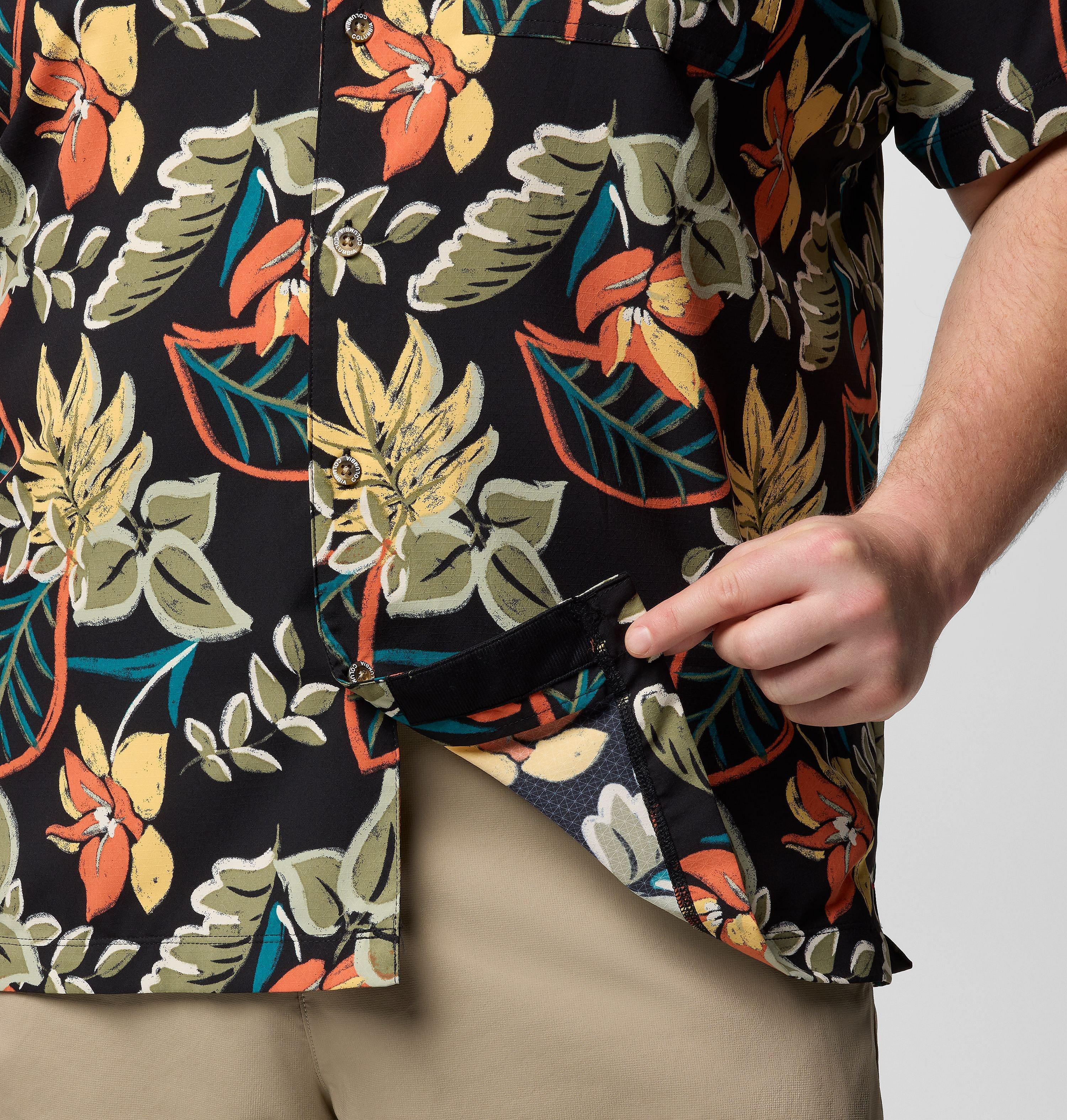 Men's Tech Trail Utility Printed Woven Short Sleeve Shirt - Big 7