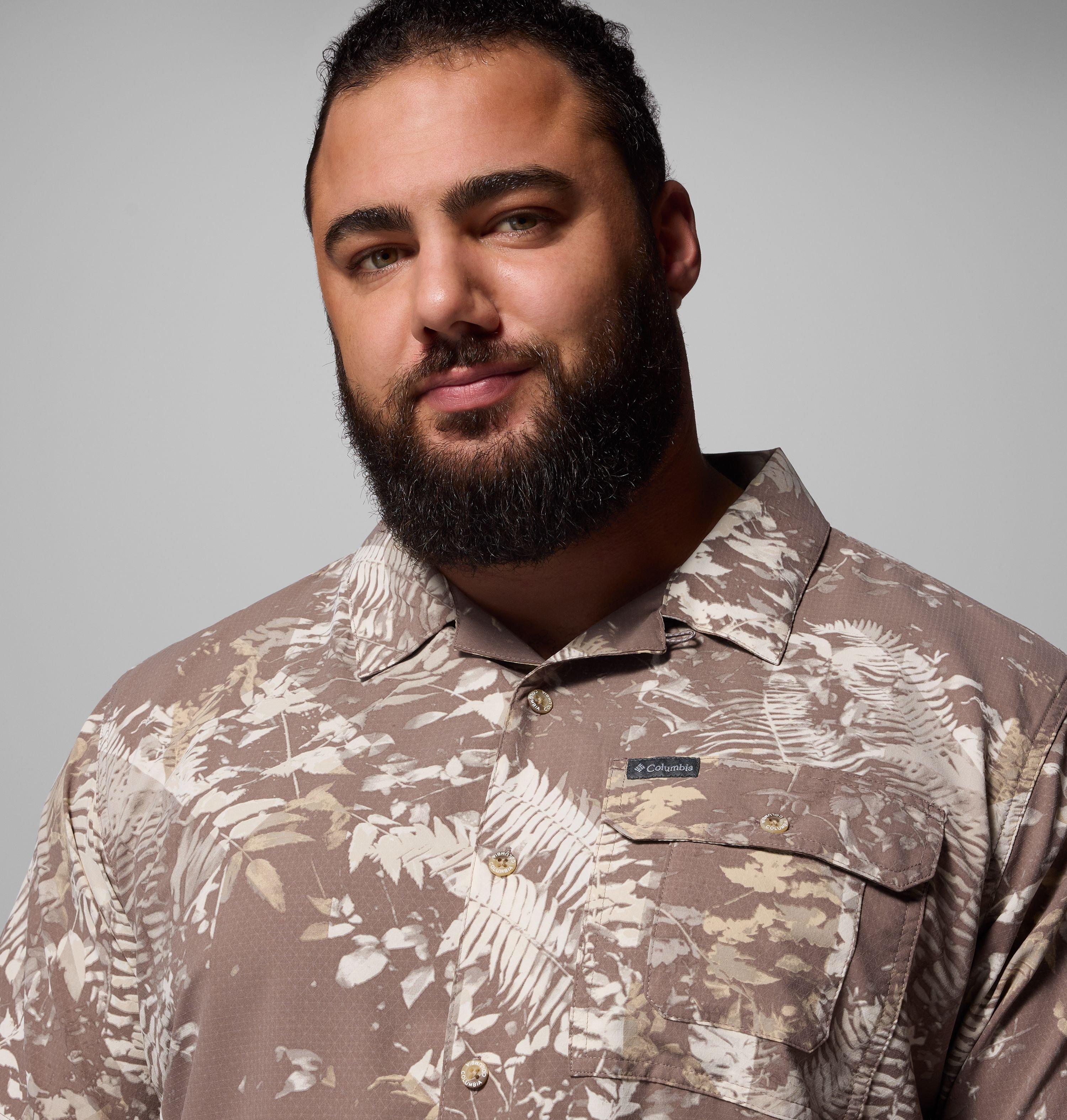 Men's Tech Trail™ Utility Printed Woven Short Sleeve Shirt - Big | 254 | 5X 5