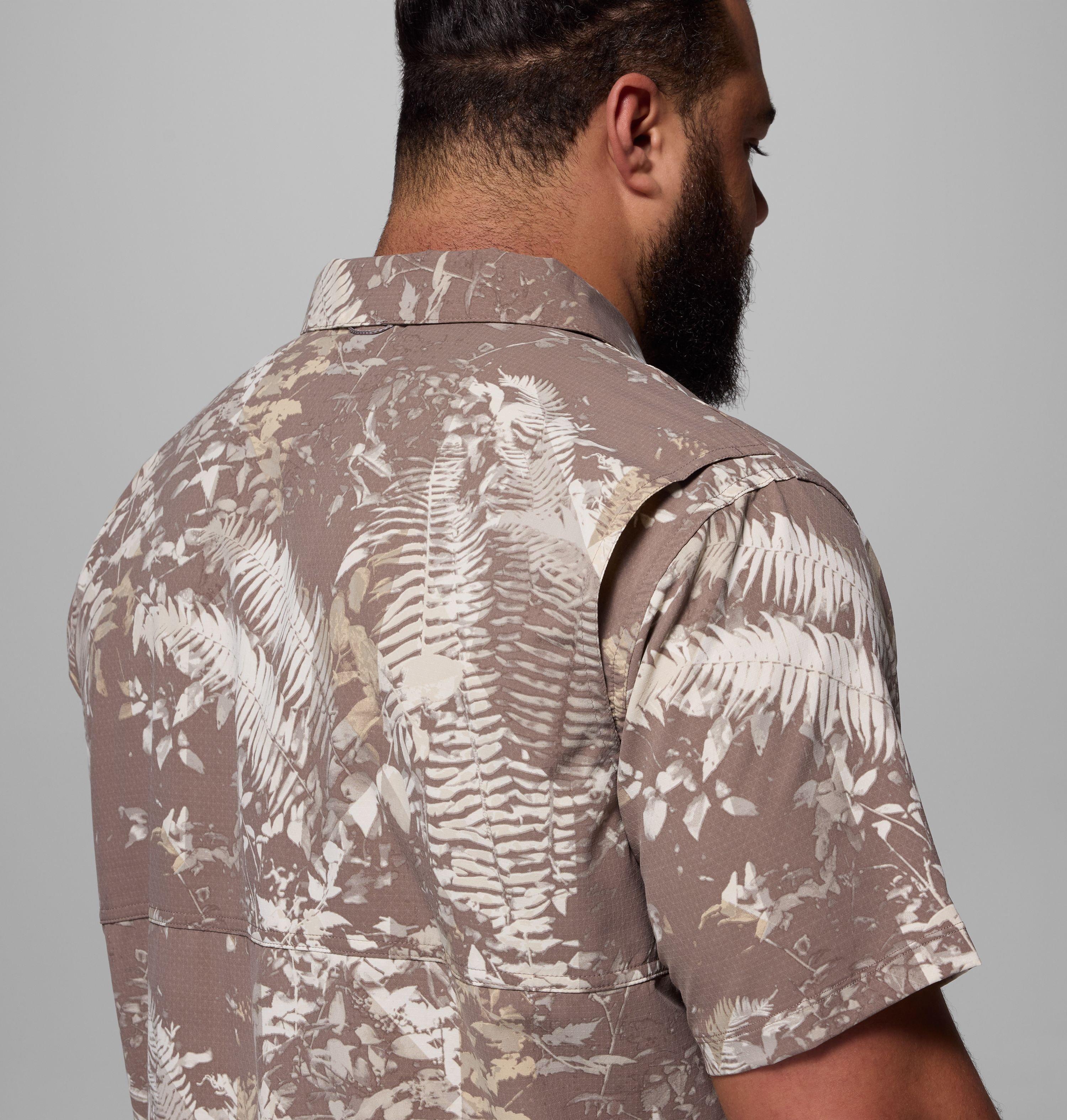 Men's Tech Trail™ Utility Printed Woven Short Sleeve Shirt - Big | 254 | 5X 6