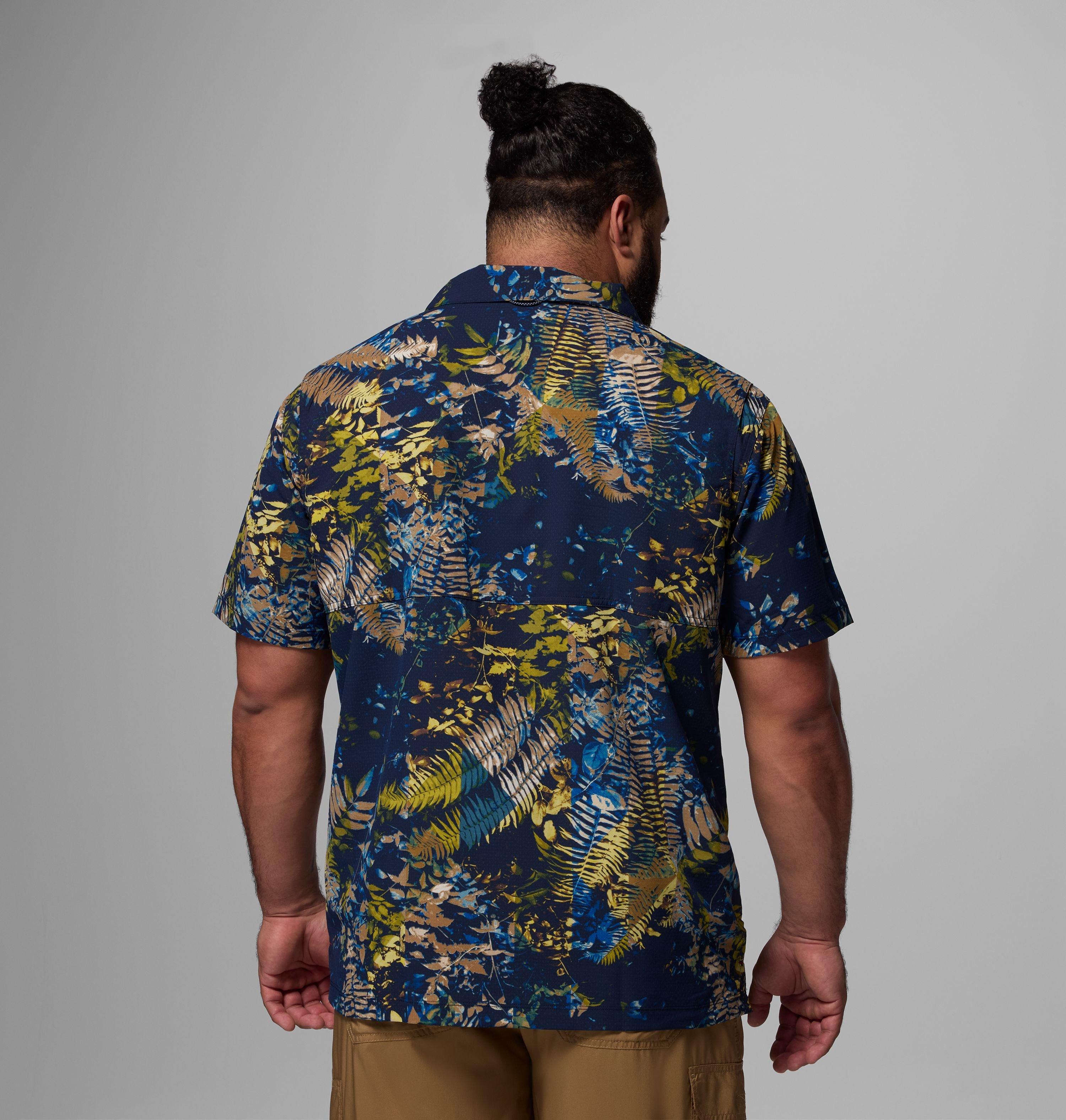 Men's Tech Trail Utility Printed Woven Short Sleeve Shirt - Big 3
