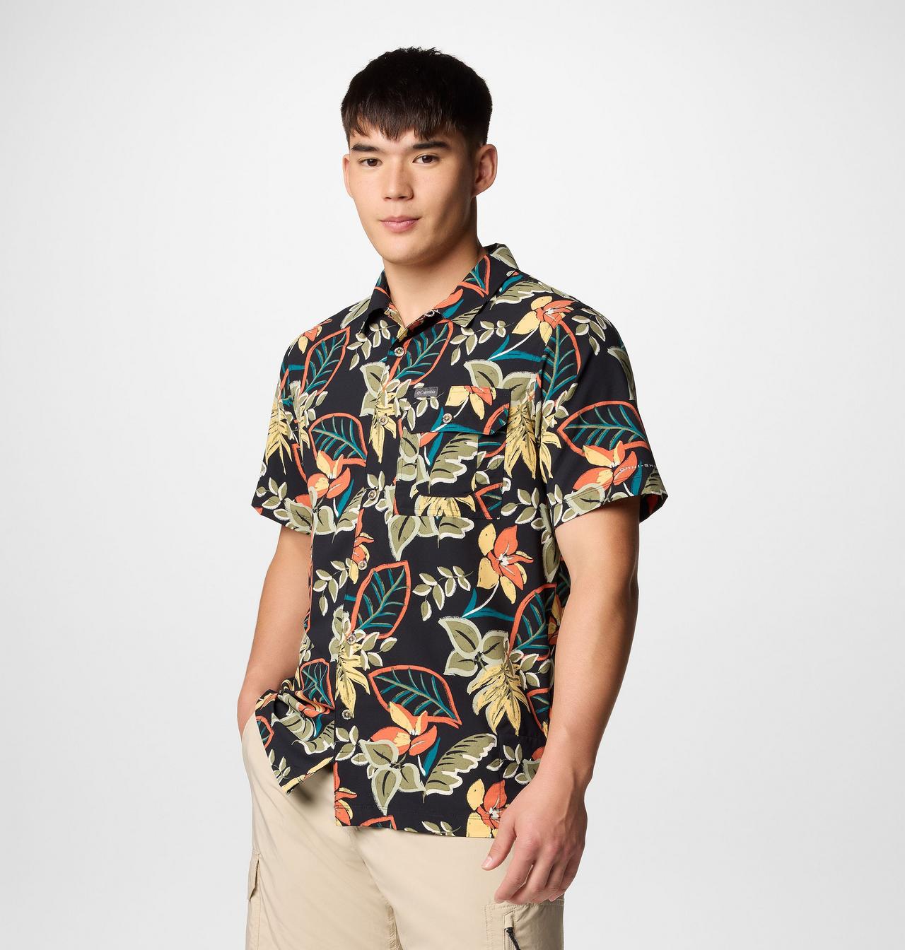 Men's Tech Trail™ Utility Printed Woven Short Sleeve Shirt - Tall | 010 | XLT 4