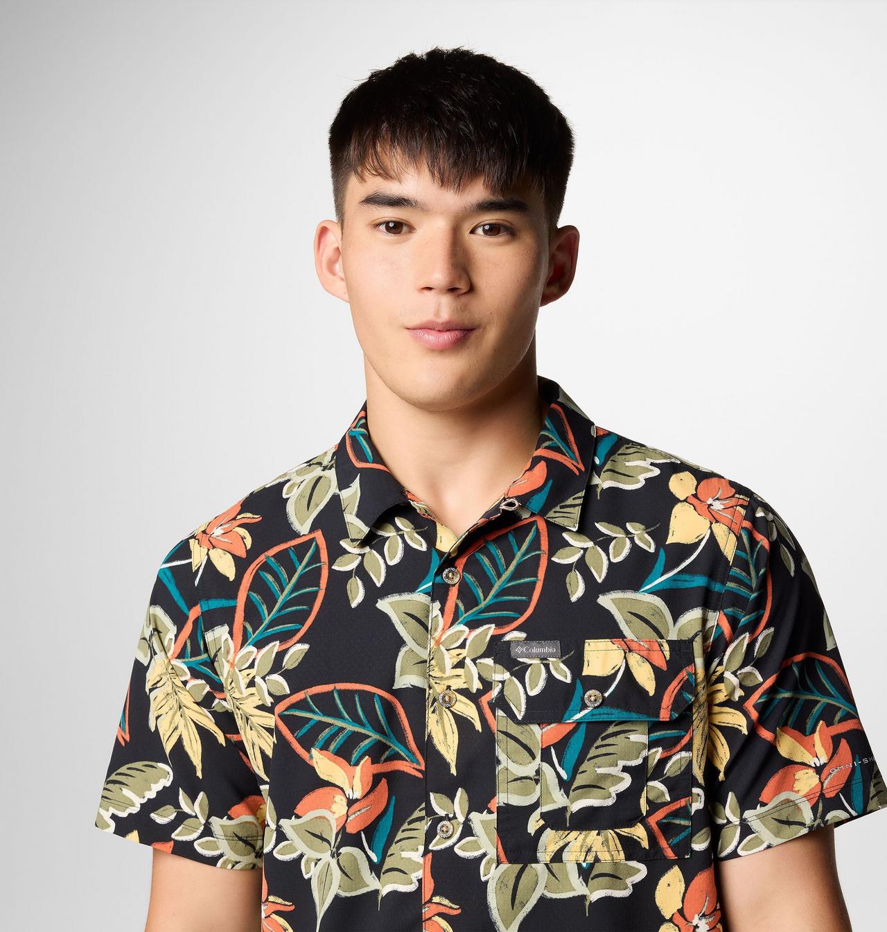 Men's Tech Trail™ Utility Printed Woven Short Sleeve Shirt - Tall | 010 | XLT 5