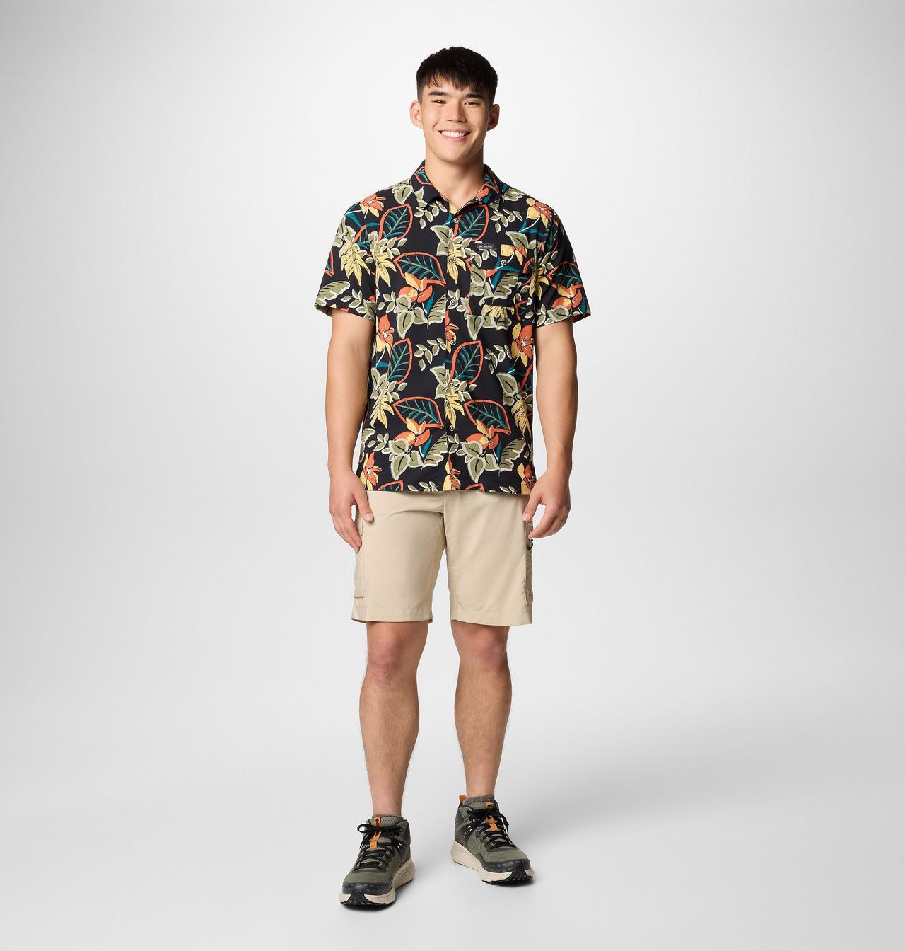 Men's Tech Trail™ Utility Printed Woven Short Sleeve Shirt - Tall | 010 | XLT 2