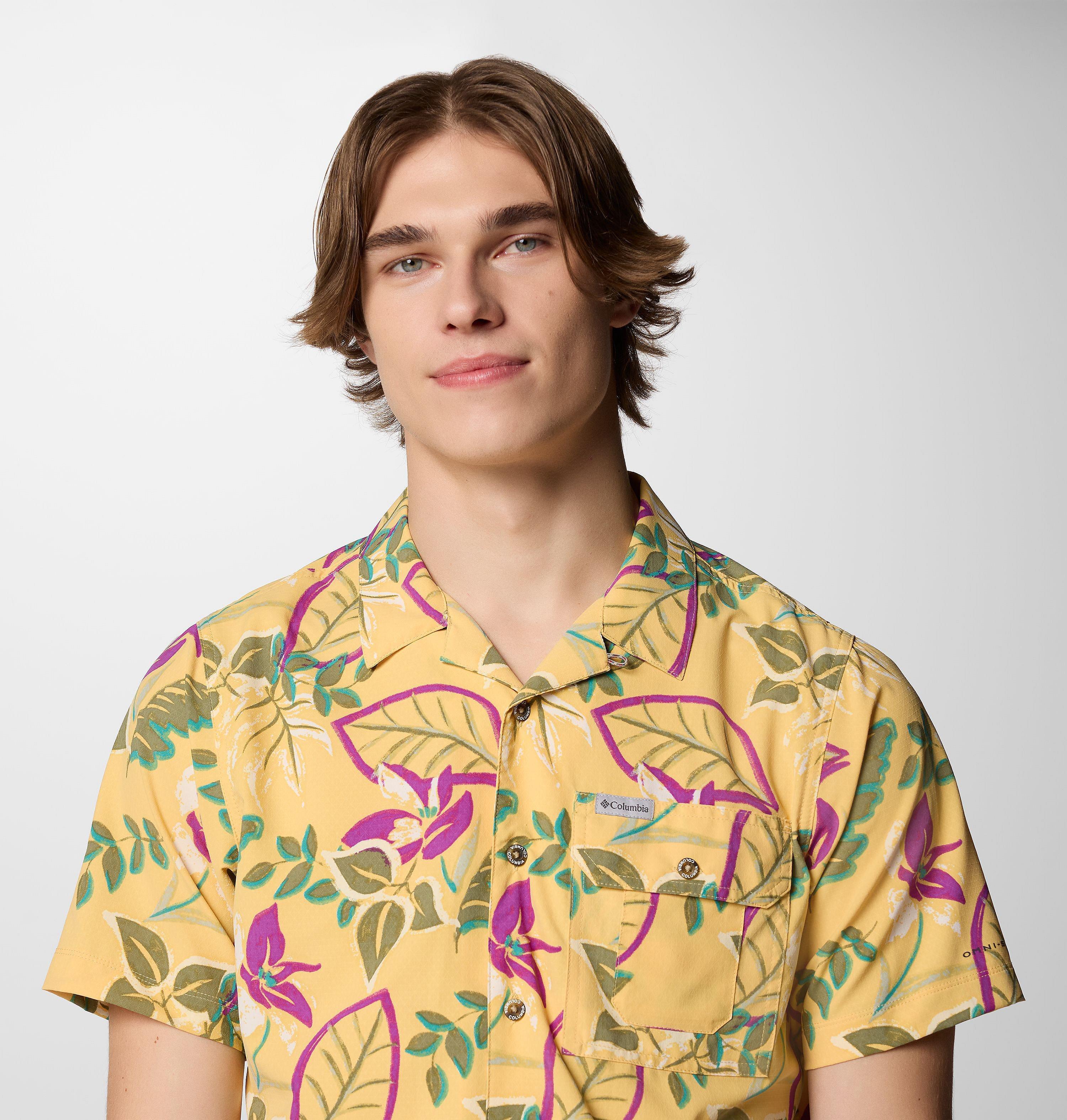 Men's Tech Trail Utility Printed Woven Short Sleeve Shirt - Tall 5