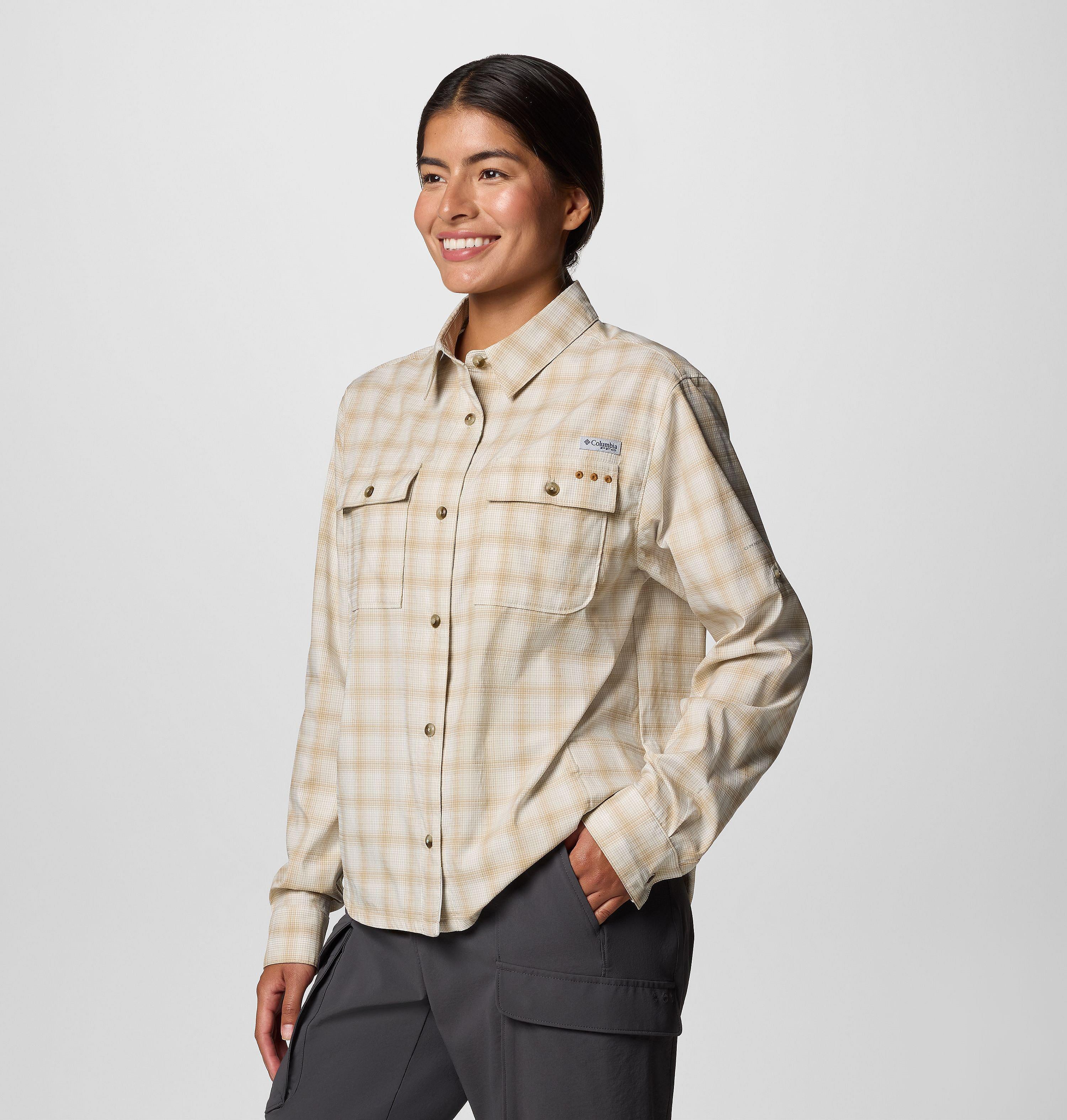 Women's PFG Wild Cast Performance Yarn Dye Long Sleeve Shirt 3