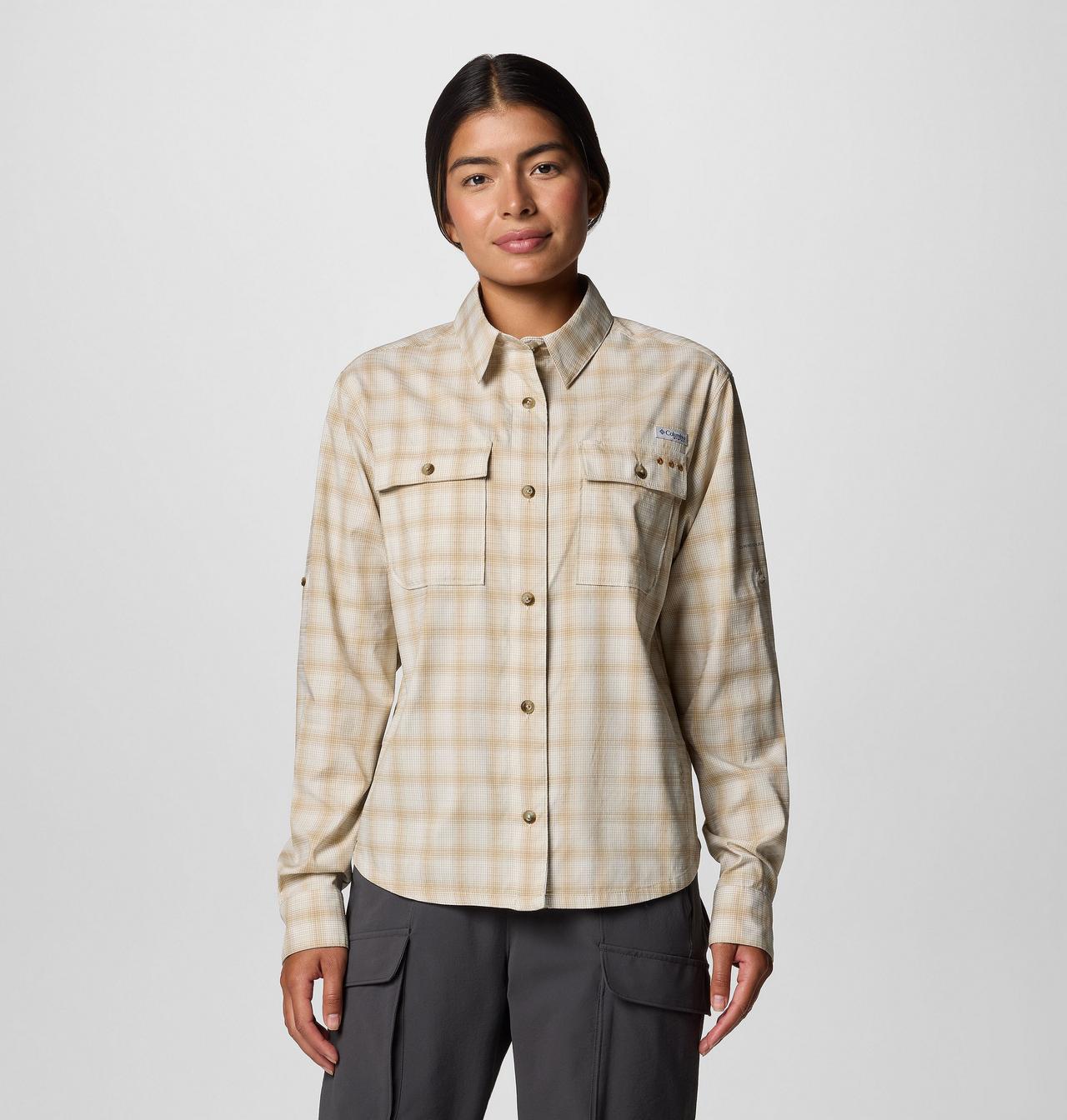 Women's PFG Wild Cast™ Performance Yarn Dye Long Sleeve Shirt | 214 | M 1